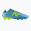 Încățăminte de fotbal New Balance Tekela Team Low V5 FG metallic blue/alkaline green/team navy 2