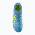 Încățăminte de fotbal New Balance Tekela Team Low V5 FG metallic blue/alkaline green/team navy 5