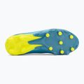 Încălțăminte de fotbal pentru copii New Balance Tekela Team V5 FG metallic blue/alkaline green 4