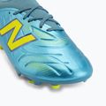 Încălțăminte de fotbal pentru copii New Balance Tekela Team V5 FG metallic blue/alkaline green 7