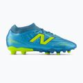 Încălțăminte de fotbal pentru copii New Balance Tekela Team V5 FG metallic blue/alkaline green 2
