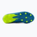Încălțăminte de fotbal pentru copii New Balance Tekela Team V5 FG metallic blue/alkaline green 4