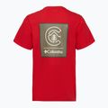 Tricou pentru bărbați Columbia CSC Basic Logo Back Tee mountain red/linework c badge 2