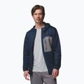 Bluză de trekking pentru bărbați Columbia Tall Heights Hdd Grid Fleece Full Zip collegiate navy/city grey 4