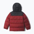 Geacă izolată pentru copii Columbia Puffect Hooded Red Oxide/Black 2