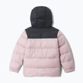 Geacă izolată pentru copii Columbia Puffect Hooded Mineral Pink/Black 2