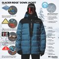 Geacă de schi pentru bărbați Columbia Glacier Ridge Down phoenix blue/black 15