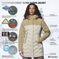 Geacă cu puf pentru femei Columbia Mountain Croo III Mid Down dark stone/beach 11