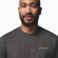 Tricou pentru bărbați Columbia Parsons Point SS Back Graphic Tee black heather blocky banner button 5