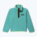 Bluză fleece pentru copii Columbia Halvetia II Half Snap Fleece teal/black