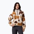 Bluză fleece pentru femei Columbia Sequoia Grove II Printed Half Zip camel brown ikatbloom