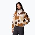 Bluză fleece pentru femei Columbia Sequoia Grove II Printed Half Zip camel brown ikatbloom 4