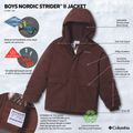 Geacă izolată pentru copii Columbia Nordic Strider III tobacco 4