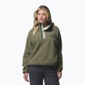 Bluză fleece pentru femei Columbia Helvetia II Cropped Half Snap Fleece stone green/safari