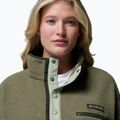 Bluză fleece pentru femei Columbia Helvetia II Cropped Half Snap Fleece stone green/safari 5