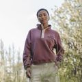 Bluză fleece pentru femei Columbia Helvetia II Cropped Half Snap Fleece antique mauve/mineral pink 7