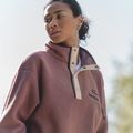 Bluză fleece pentru femei Columbia Helvetia II Cropped Half Snap Fleece antique mauve/mineral pink 9