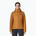 Geacă cu puf pentru femei Patagonia Down Sweater Hoody cinnamon brown
