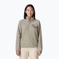 Bluză fleece pentru femei Patagonia Lightweight Synchilla Snap-T Pullover oatmeal heather w/moonrise taupe