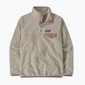Bluză fleece pentru femei Patagonia Lightweight Synchilla Snap-T Pullover oatmeal heather w/moonrise taupe 7