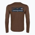 Longsleeve pentru bărbați Patagonia Cap Cool Daily Boardshort Logo LS berm brown - light berm brown x-dye 2