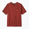 Tricou pentru bărbați Patagonia Boardshort Logo Pocket Responsibili rusty red