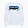 Longsleeve pentru bărbați Patagonia P-6 Logo Responsibili fiber white 2
