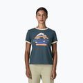Tricou pentru femei Patagonia Great Waves Ringer Tee summit blue