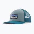 Șapcă Patagonia P-6 Logo Trucker Hat blue sage