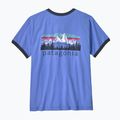 Tricou pentru femei Patagonia Fitz Roy Foothills Ringer Tee diver blue 2