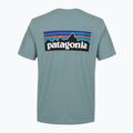Tricou pentru bărbați Patagonia P-6 Logo blue sage 2
