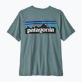 Tricou pentru bărbați Patagonia P-6 Logo blue sage 2
