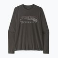 Longsleeve pentru bărbați Patagonia Cap Cool Trail Stratapeaks ink black
