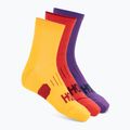 Șosete HOKA Quarter Run Sock 3-Pack egg yolk/cerise/virtual violet