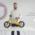 Lionelo Bart Tour bicicletă pentru copii gri-galben LOE-BART TOUR 13