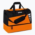 Geantă de antrenament ERIMA Six Wings Sports Bag With Bottom Compartment 35 l orange/black
