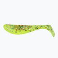 Momeală de cauciuc Relax Hoof 2.5 Laminat 4 buc. Mătase / Chartreuse-Multi Glitter BLS25
