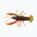 Relax Crawfish 2 Momeală din cauciuc laminat 4 buc. Pepene roșu, negru strălucitor / portocaliu CRF2