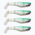 Momeală de cauciuc Relax Terminator 3 Standard 4 buc. Verde / Alb Pearl RT3-S
