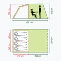 Cort de camping pentru 4-persoane Coleman Coastline 4 Deluxe green 2