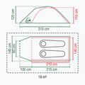 Coleman Darwin 2+ cort de camping pentru 2 persoane, gri 2176902 2