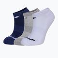 BABOLAT Invisible 3 pachete de șosete albe/verzi/gri 5UA1461