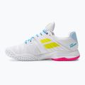 Pantofi de tenis pentru femei Babolat 21 Jet Mach 3 Clay alb/sulfur primăvară 10