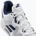 Pantofi de tenis Babolat SFX3 All Court alb/marin pentru bărbați SFX3 All Court alb/marin 8
