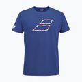 Tricou pentru bărbați Babolat Exercise Big Flag sodalite blue