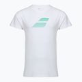 Tricou pentru bărbați Babolat Exercise Big Flag white/white