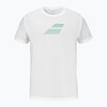 Tricou pentru bărbați Babolat Exercise Big Flag white/white