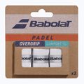 Învelișuri pentru padel Babolat Comfort Padel 3 pack white 3