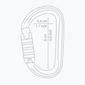 Petzl Am'D Triact-Lock carabină aurie M34A TLY 2