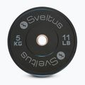 Disc bumper olimpic Sveltus Training Olympic Disc 5 kg black